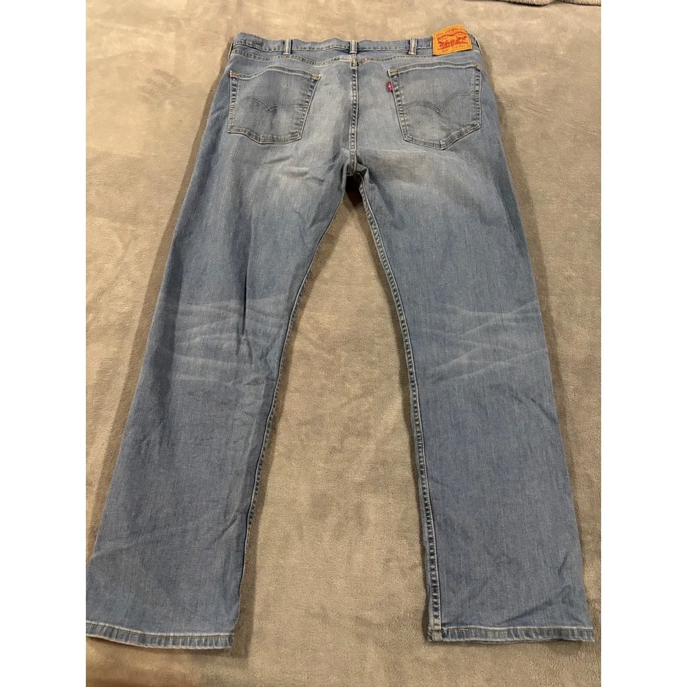 Levis 505 Regular Fit Straight Leg Jeans Mens 40x32 Medium Wash Blue Denim